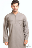 Men's Islamic Clothing: Grey Kurta