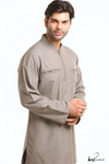 Men's Islamic Clothing: Grey Kurta